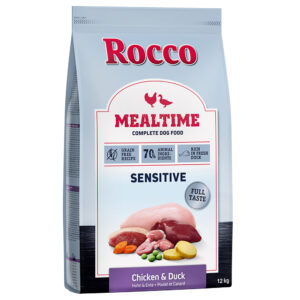 2x12kg Sensitive Pui & rață Mealtime Rocco hrană uscată pentru câini