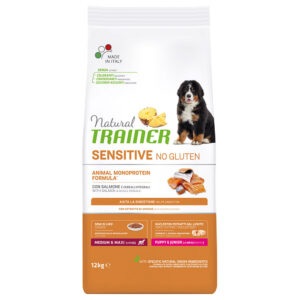 2x12kg Somon Medium/Maxi Puppy&Junior Natural Trainer Sensitive