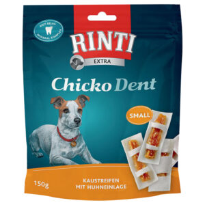 2x150g Pui Small RINTI Chicko Dent hrană uscată pentru câini