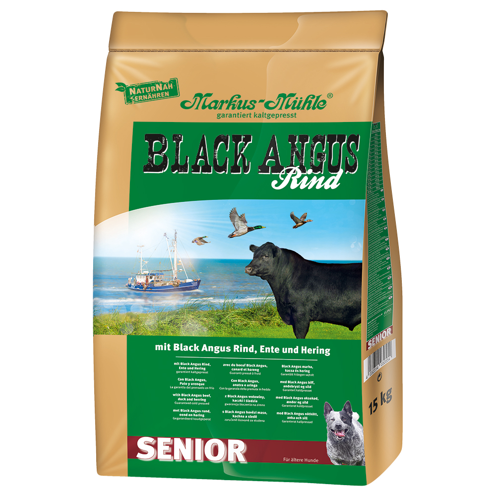 2x15kg Black Angus Senior Markus Mühle Hrană uscată câini
