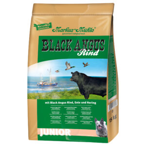 2x15kg/5kg Black Angus Junior Markus Mühle Hrană uscată câini
