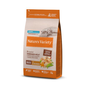 3kg Pui Healthy Grains Puppy Medium/Maxi Nature’s Variety Hrană uscată pentru câini