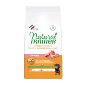 3x2kg Porc Small Adult Sensitive No Gluten Natural Trainer Hrană câini