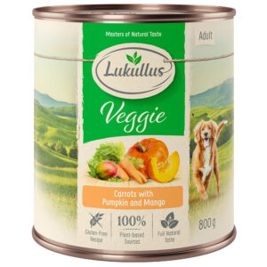 6 x 800 g Lukullus Naturkost Veggie Hrană umedă câini