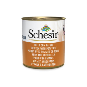 6x285g Pui cu cartofi Schesir Hrană umedă câini