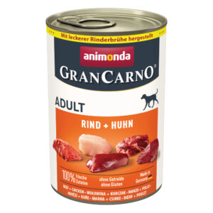 6x400g Adult Original Animonda GranCarno Hrană câini – Vită și pui