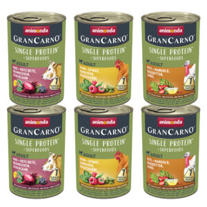 6x400g Adult Superfoods Animonda GranCarno Hrană umedă câini