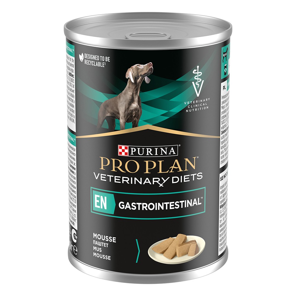 6x400g Canine Mousse EN Gastro PRO PLAN Veterinary Diets Hrană umedă pentru câini