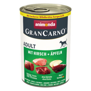 6x400g Cerb & mere Original Adult Animonda GranCarno Hrană umedă câini