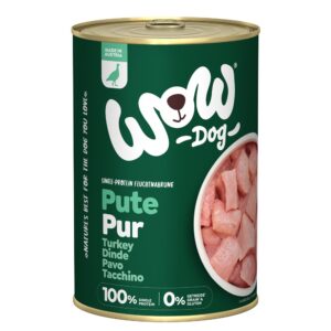 6x400g Curcan Pur WOW Hrană umedă câini