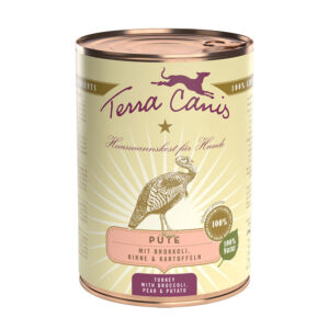 6x400g Curcan cu broccoli, pere și cartofi Classic Terra Canis Hrană umedă câini