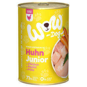 6x400g Pui Junior WOW Hrană umedă câini