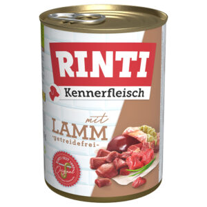 6x400g RINTI Kennerfleisch Hrană umedă câini – Miel