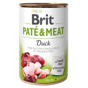 6x400g Rață Paté & Meat Brit Hrană umedă câini