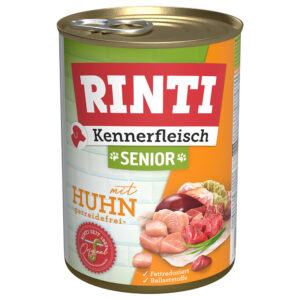 6x400g Senior Kennerfleisch RINTI Hrană umedă câini – Pui