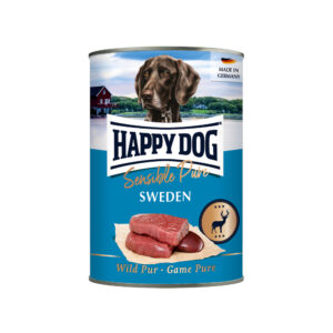 6x400g Vânat pur Sweden Sensible Pure Happy Dog Hrană umedă câini