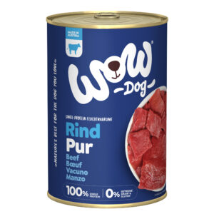 6x400g Vită Pur WOW Hrană umedă câini