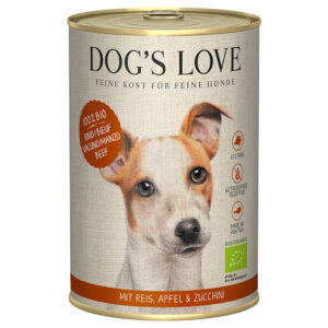 6x400g Vită bio Dog’s Love Bio Hrană umedă câini