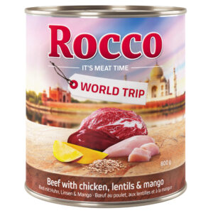 6x800g India World Trip Rocco Hrană umedă pentru câini