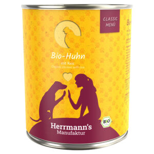 6x800g Pui bio cu morcovi bio Bio-Menü Classic Herrmann’s