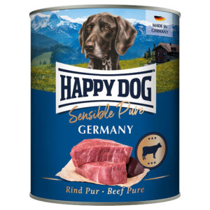 6x800g Vită pură Germany Sensible Pure Happy Dog Hrană umedă câini