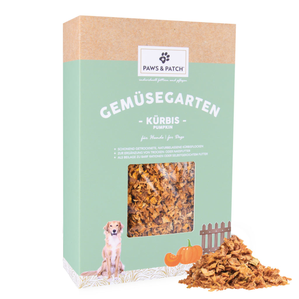 700g PAWS & PATCH Fulgi de dovleac pentru câini și pisici