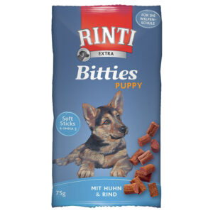 75g pui și vită RINTI Extra Bitties Puppy pentru câini