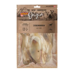 80g Urechi de capră DeliBest Origin Snackuri pentru câini