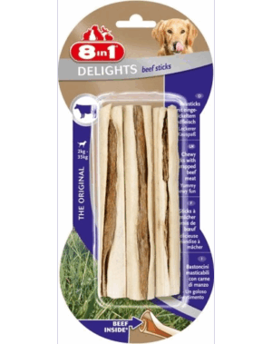 8IN1 Delight Sticks cu vită 3 buc.
