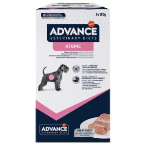 8x150g Dog Atopic Advance Veterinary Diets Hrană umedă câini