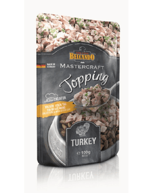 BELCANDO Mastercraft Topping Hrana umeda pentru cainia adulti, cu curcan si patrunjel 100 gr