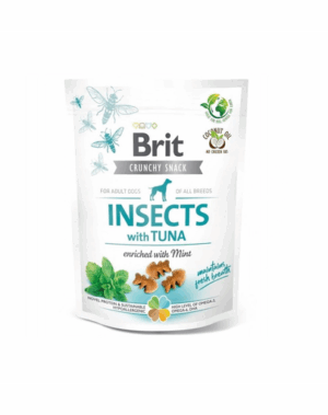 BRIT Care Dog Crunchy Cracker Insect&Tuna Recompense pentru caini, cu insecte si ton 200 g