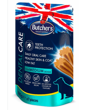 BUTCHER’S Dental Care Recompense pentru caini de talie medie 180g