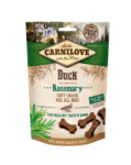 CARNILOVE Semi Moist Snacks recompense moi pentru caini, cu rata si rozmarin 200 g