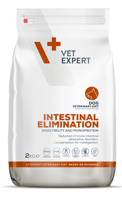 DIETA VETERINARA INTESTINAL ELIMINATION DOG, VETEXPERT, 2 KG