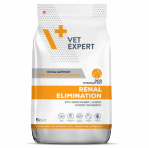 DIETA VETERINARA RENAL ELIMINATION DOG, VETEXPERT, 8 KG