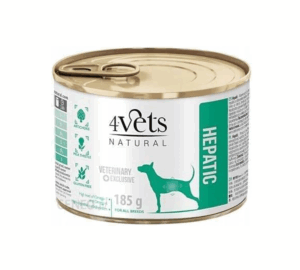 Dieta veterinara pentru caini Care sufera de insuficienta hepatica si alte boli ale ficatului 4VetS Hepatic Support, 185 g