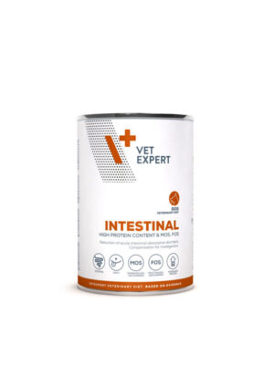 Hrana dietetica umeda pentru caini cu afectiuni intestinale Vet Expert Intestinal Dog, 8 x 400 g