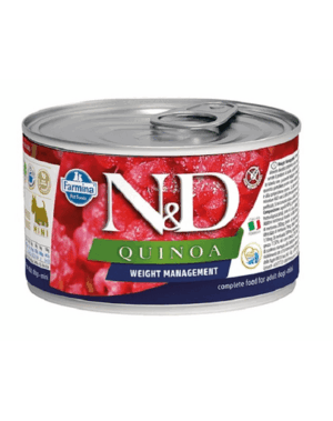 FARMINA N&D Quinoa Dog Weight Management 140 g Hrana umeda pentru caini, pentru controlul greutatii