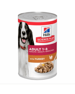 HILL’S Science Plan Canine Adult Turkey 370 g Hrana umeda caini adulti, cu curcan