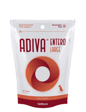Hrana complementara pentru procesele digestive și intestinale, Adiva Entero Large, VetNova, 40 chew, 1140 mg