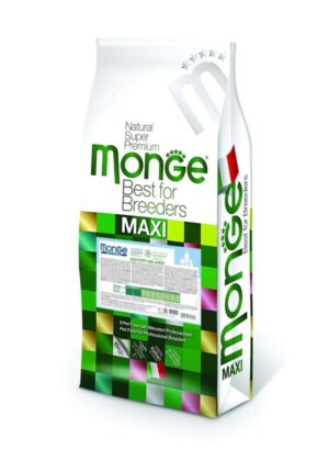 Monge Natural Superpremium Puppy & Junior Maxi – Pui si Orez – 15kg