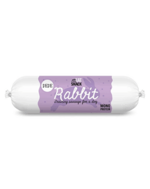 PAKA ZWIERZAKA PEPE Meat Snack carnat pentru caini, cu iepure 200g