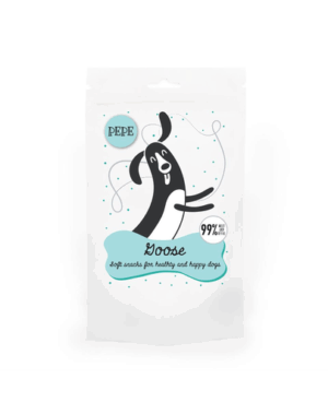 PAKA ZWIERZAKA PEPE Mini Chunkies Recompense pentru caini, din carne de gasca 80 g