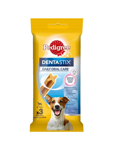 PEDIGREE DentaStix (rase mici) recompensa dentitie caini 3 buc - 45g