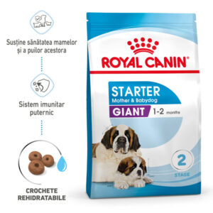 ROYAL CANIN Giant Starter Mother & Babydog, mama și puiul, hrană uscată câini, 15kg