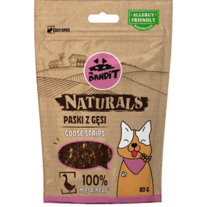 Recompense pentru caini Mr. Bandit Natural, gasca, 80g