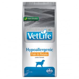 Vet Life Farmina, Hypoallergenic Fish and Potato caine, 2 kg