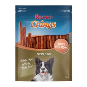 150g Somon Strings Chings Rocco Snackuri câini
