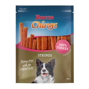 200g Curcan Strings Chings Rocco Snackuri câini